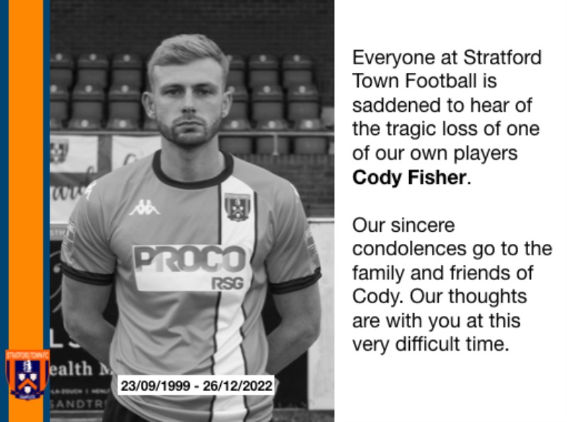 Stratford Town Football Club, Our thoughts and prayers are with all